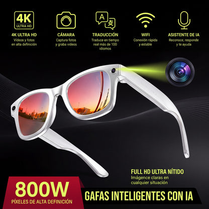 SUNBULL - Gafas 4K Fotos Video Música Traductor